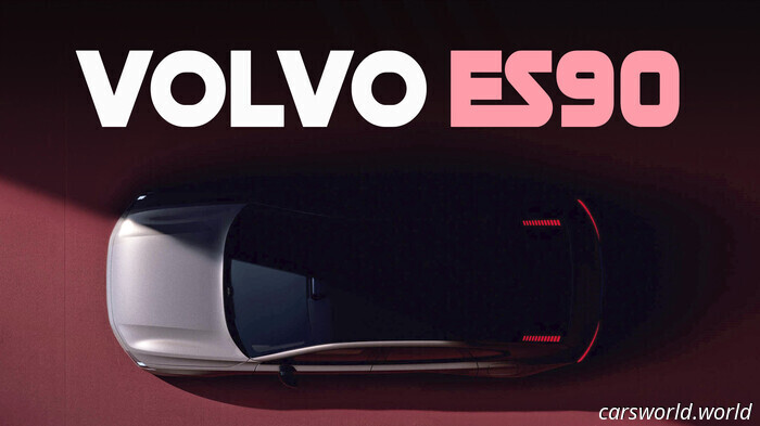 La berlina elettrica Volvo ES90 debutta il 5 marzo insieme alla S90 liftata / Carscoops